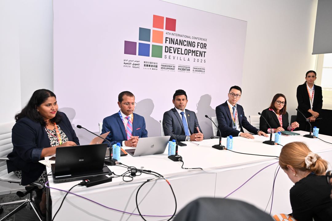 Maldives hosts side event entitled “Blended Finance Opportunities for Marine Biodiversity” at the 4th International Conference on Financing for Development (FfD4)