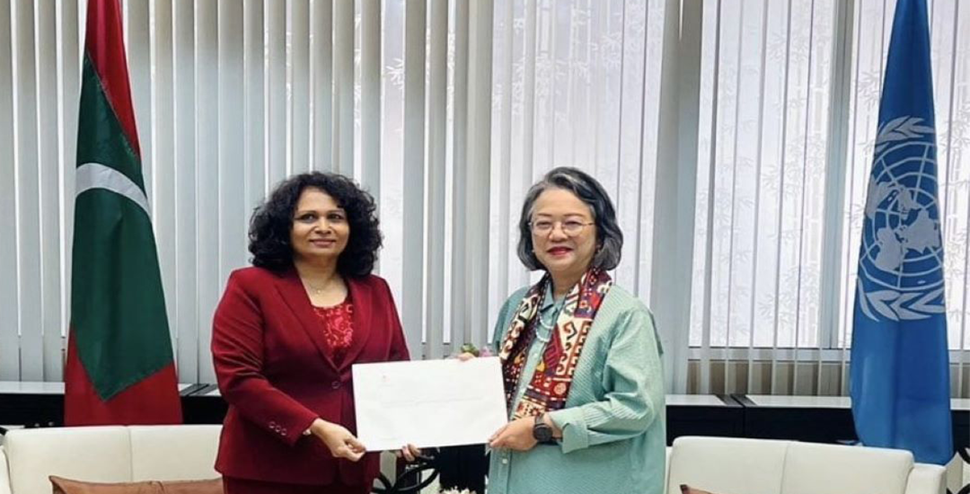 The Permanent Representative of the Republic of Maldives presents Letter of Credence to Under-Secretary-General of the United Nations and Executive Secretary of the Economic and Social Commission for Asia and the Pacific (ESCAP)